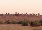 View of our lodge from down on the plain